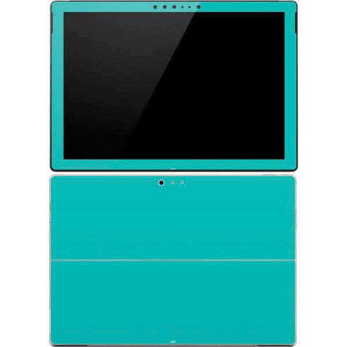 Aqua Blue Blue Solid Surface Pro 4 Skin
